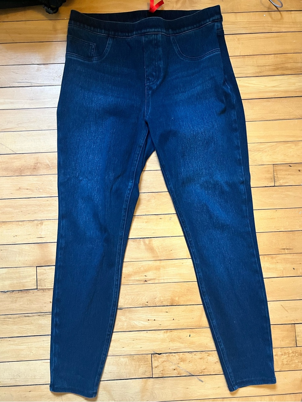 SPANX Dark Indigo Stretch Denim Jeggings and Wide leg Jeans